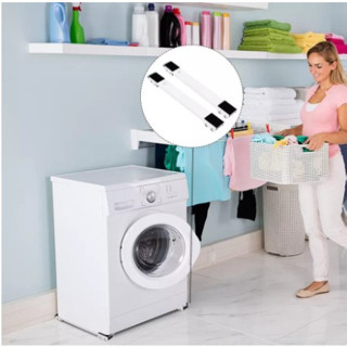 Suporte Base De Rodinhas Para Eletrodomésticos Como Geladeira Fogão Lava Louças Até 200Kg Ajustável