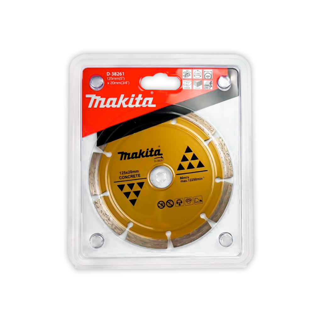 Disco Diamantado Segmentado Makita 125mm Para Corte Concreto Alvenaria Pedras Para Pedreiros