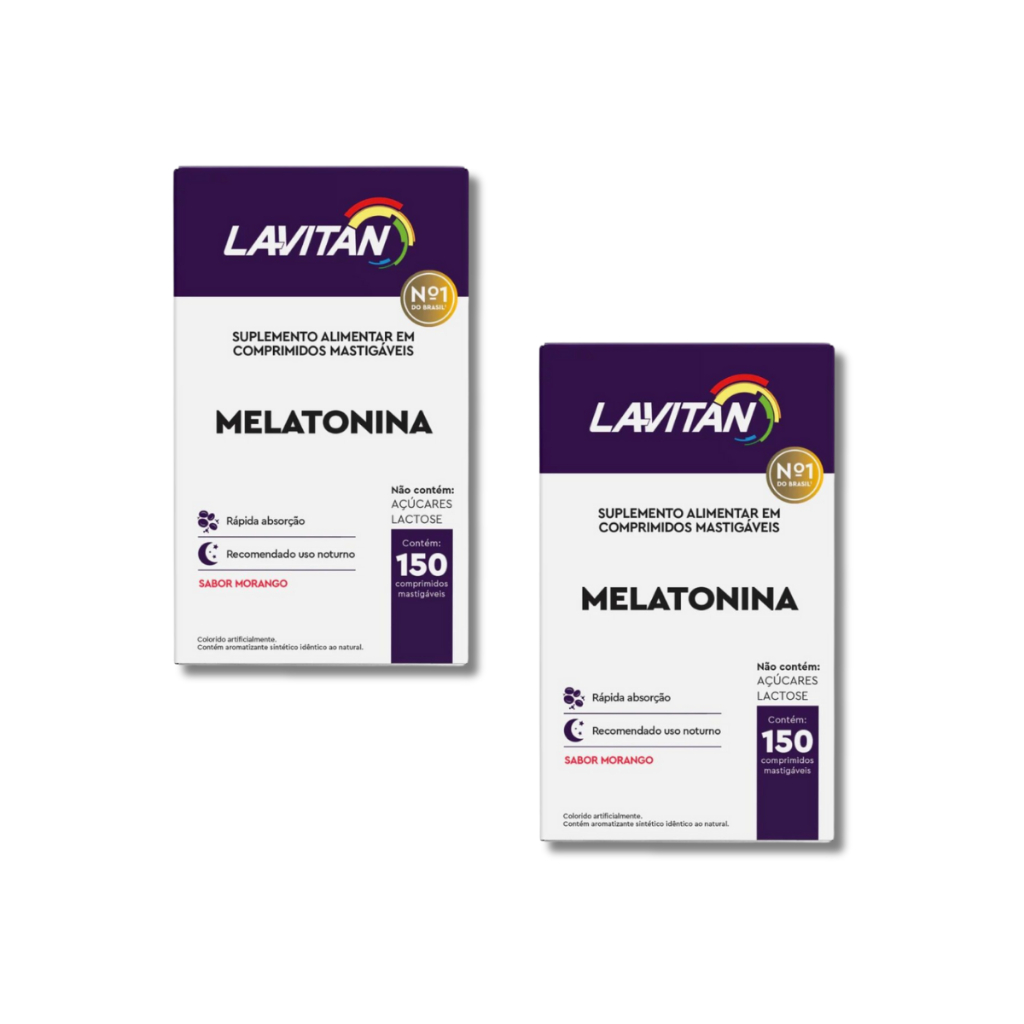 Kit 02 Lavitan Sono 150 Comprimidos Sabor Morango