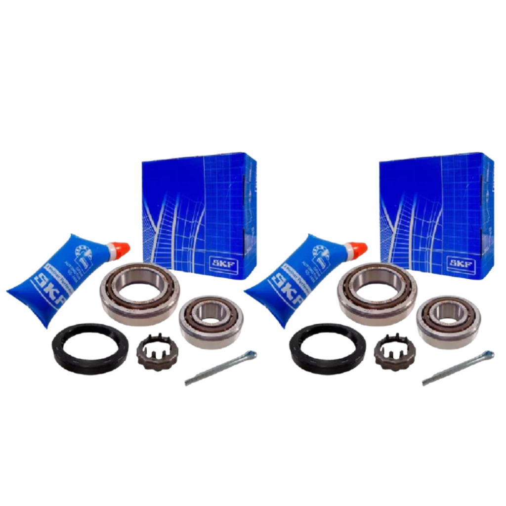 Par 2 Kit Rolamento Roda Traseiro volkswagen Fox Gol Voyage 1.0 1.6 8v 1980 até 2016