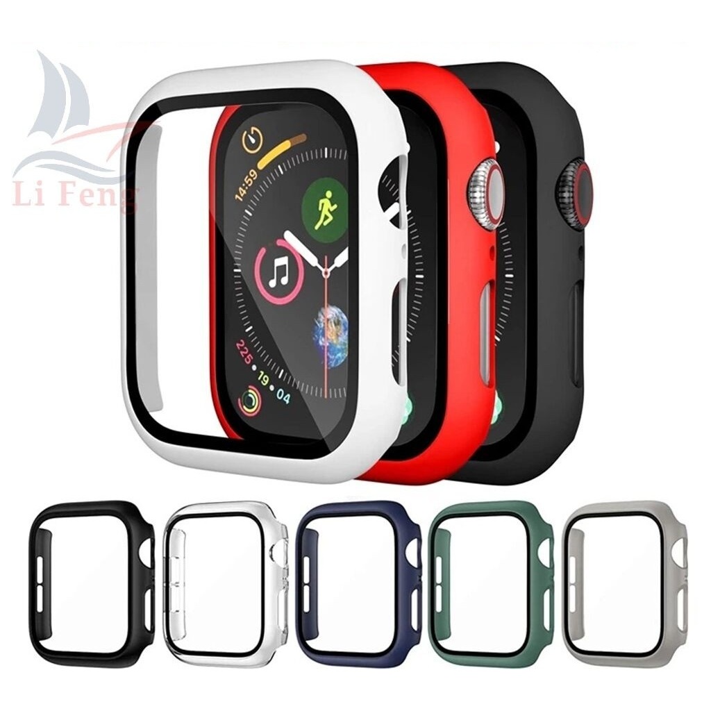 Case Bumper 360 + Vidro Temperado para Apple Watch Series 7 (41/45mm) e Series 10 (42/46/49mm)