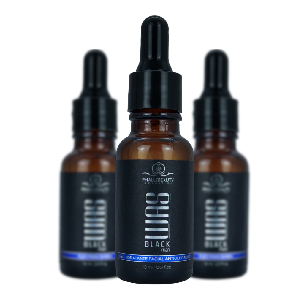 Gel Hidratante Antioleosidade facial Black Was em Oferta na Shopee