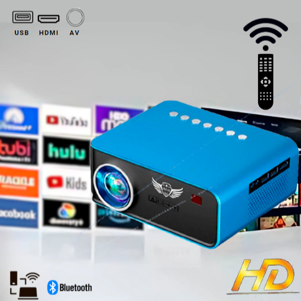 Projetor De Tela 1024x600 1200 Lumens Home Theater Portátil Projetor LC, Plug Type