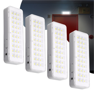 Kit 4 Luminária de Emergência Bateria Recarregável 30 leds Lâmpada Luz Branco Frio Bivolt 110v 220v em Oferta na Shopee