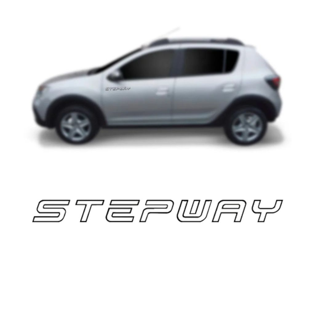 Emblema Adesivo porta Lateral do sandero STEPWAY 2015 a 2020 MAIOR