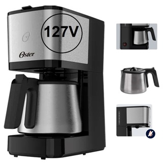 Cafeteira Eletrica Oster Jarra Inox Ocaf650 1,2L 750W 32 Xíc Compacta Moderna Antigotejamento 127v em Oferta na Shopee