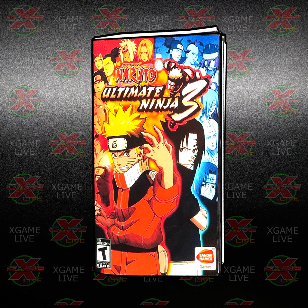 Manual - Naruto Ultimate Ninja 3 - Reproduction - Retro / Repro Ps2 / Play 2