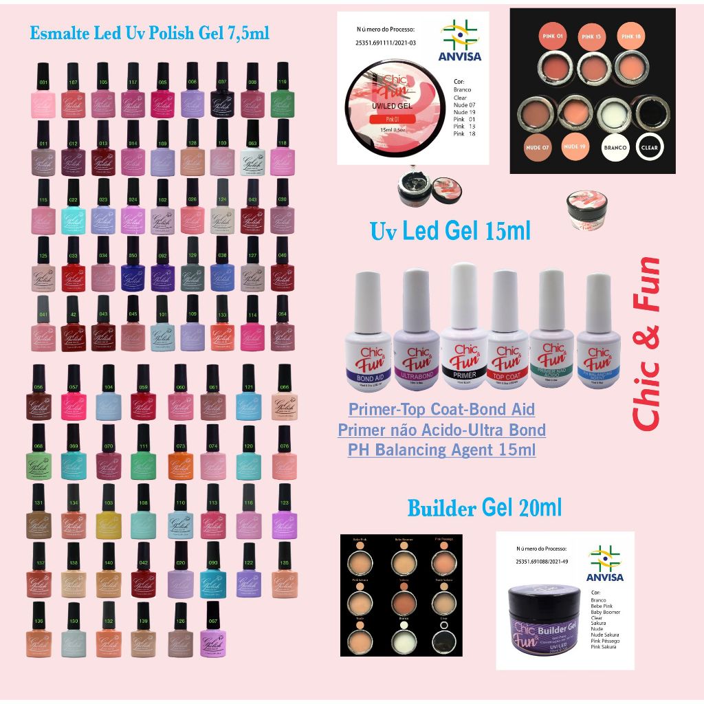 Kit 12un Esmalte Gel Uv Esmalte Em Gel Kit Esmaltes Glitter Atacado