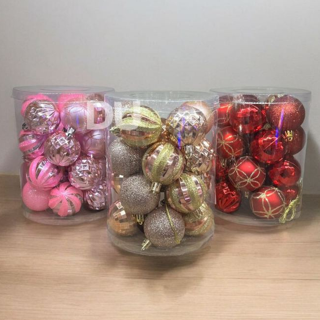 20pcs Bolas sortidas 5cm decoradas Enfeite De Natal Decorações De Bolas