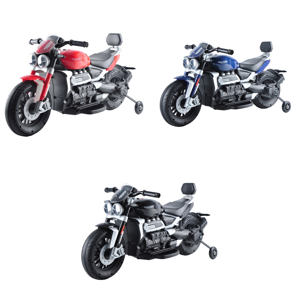 Mini Moto Infantil 12v Triumph Rocket 3gt Luz E Som Bivolt Até 30 Kg em Oferta na Shopee