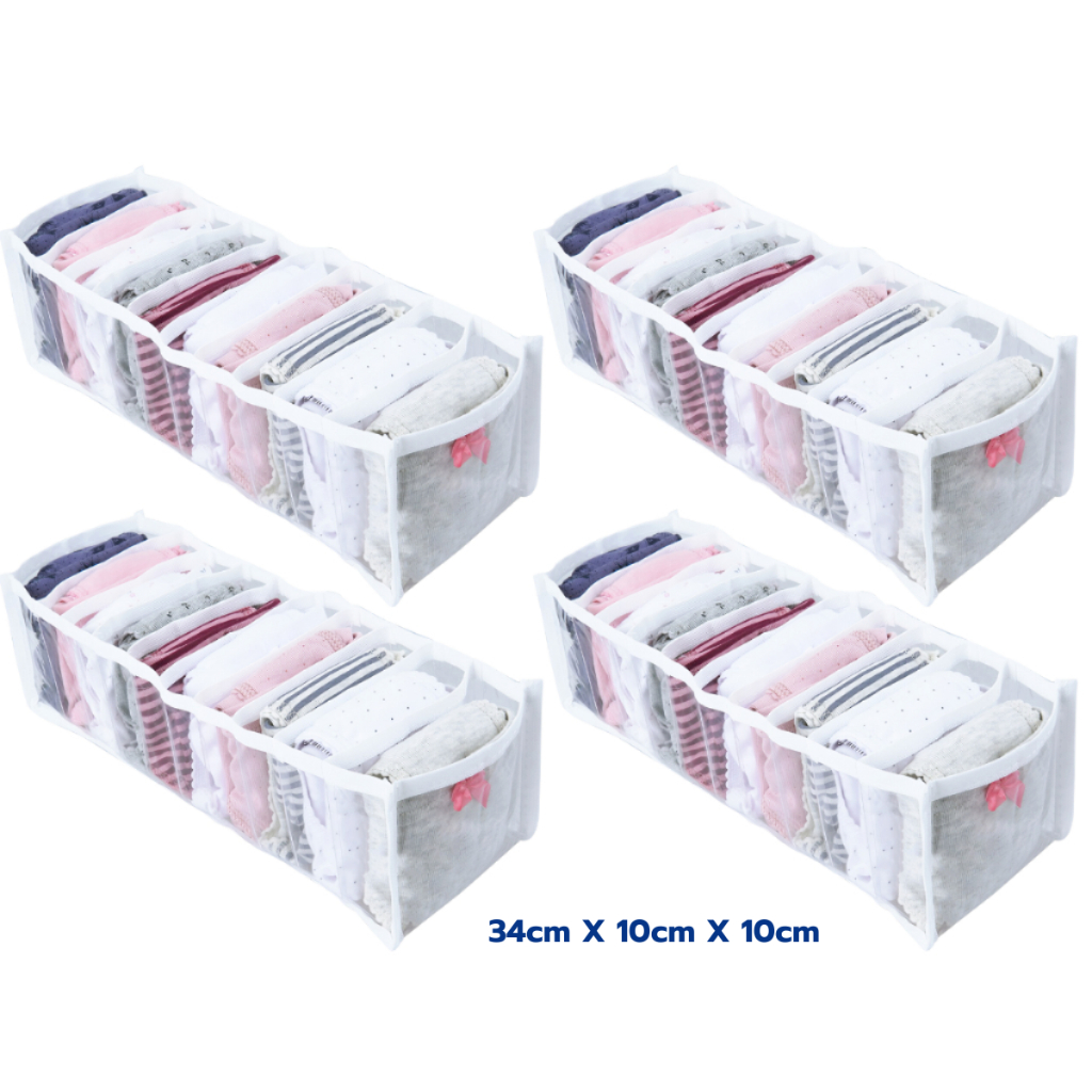 Kit 4 Colmeia Organizadora P para Calcinha Cueca Meia Roupas Intimas Body Rn de Gaveta Guarda-Roupas