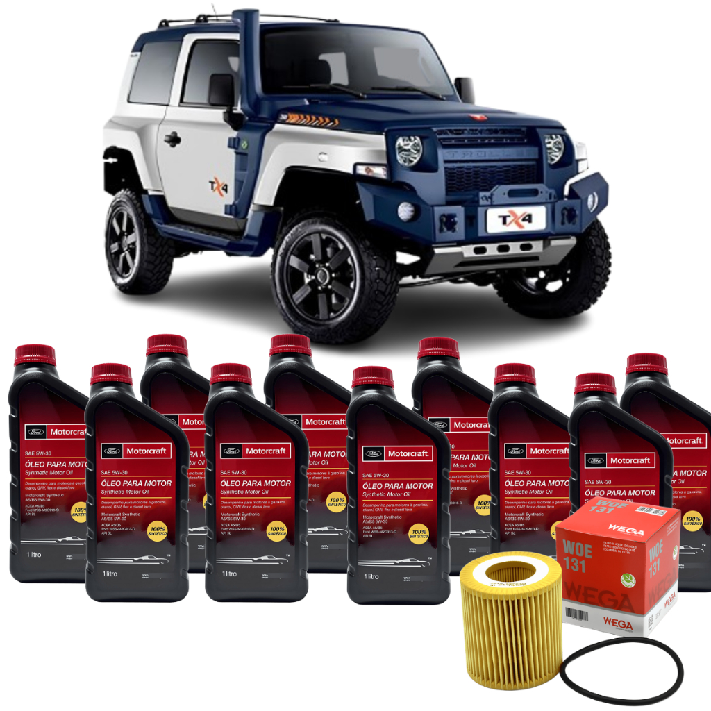 Kit Revisão 5w30 Diesel Ford Troller 3.2 T4 TX4 2014 á 2021