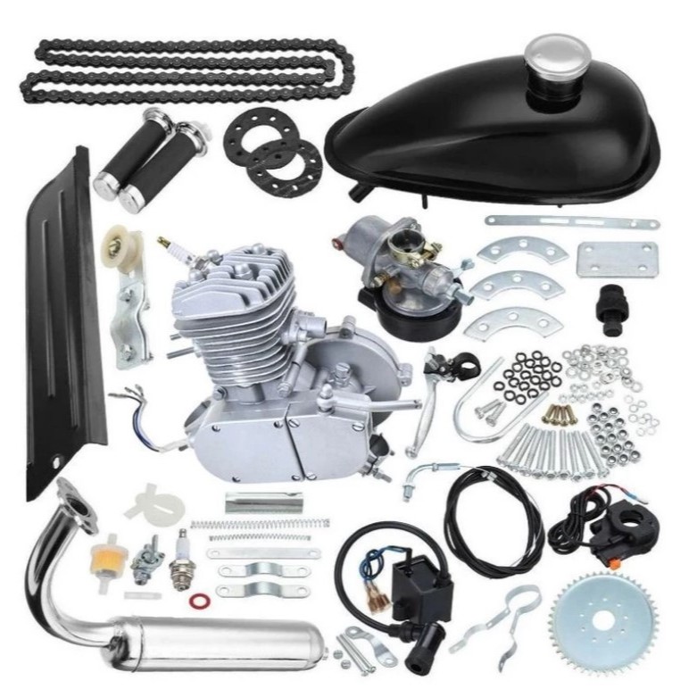 Kit Completo Motor Para Bike 80cc Cilindradas Bicicleta Motorizada 60km/hr Potente Original