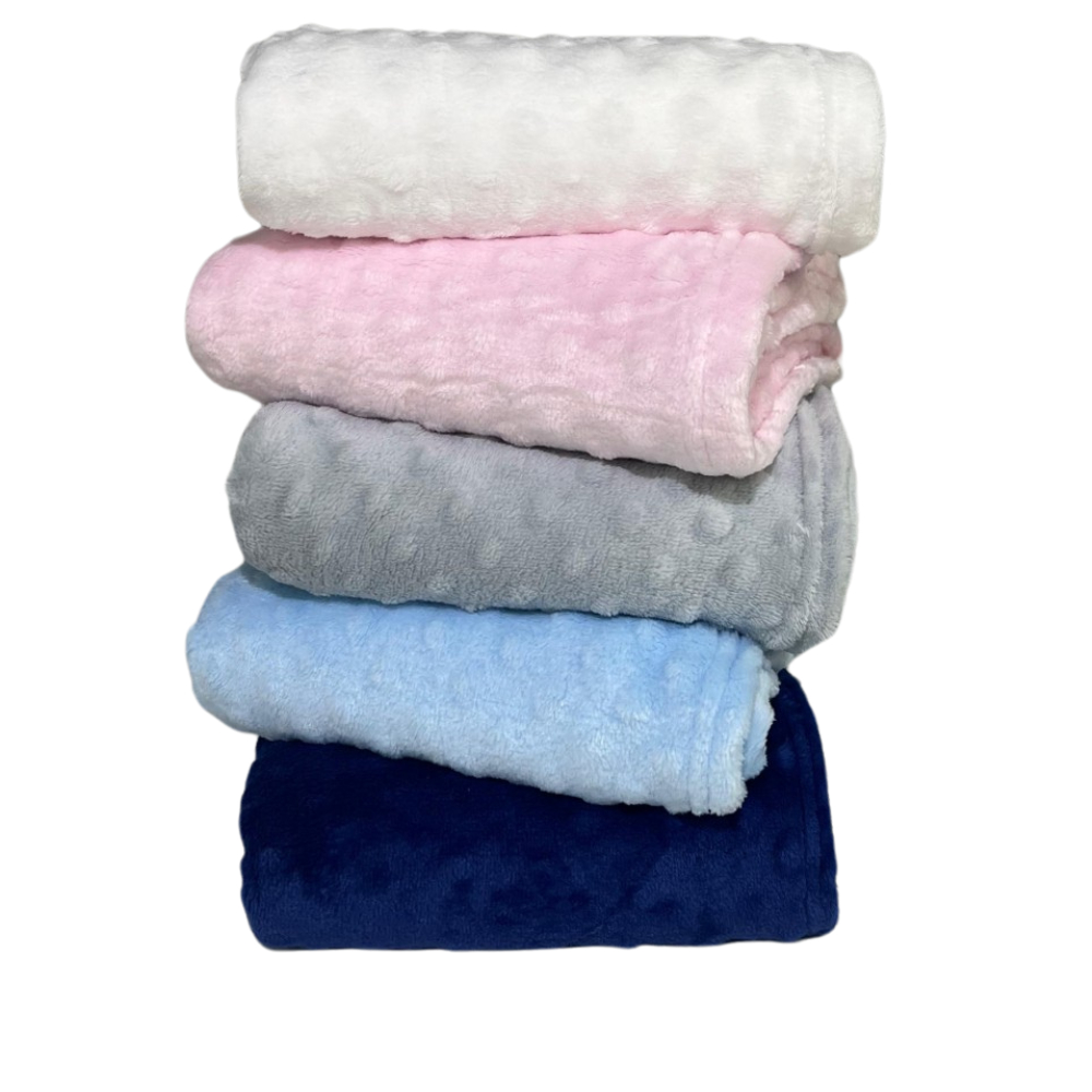 Cobertor de Bebe Soft Mantinha Extra Macia 80 x 100cm 10 Cores Disponiveis