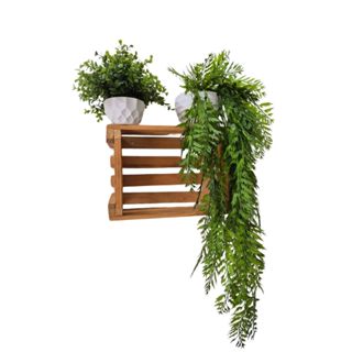 Kit 2 Arranjos Ficus, Samambaia, Eucalipto, bambu Artificiais + Vaso Montado Folhagens em Oferta na Shopee