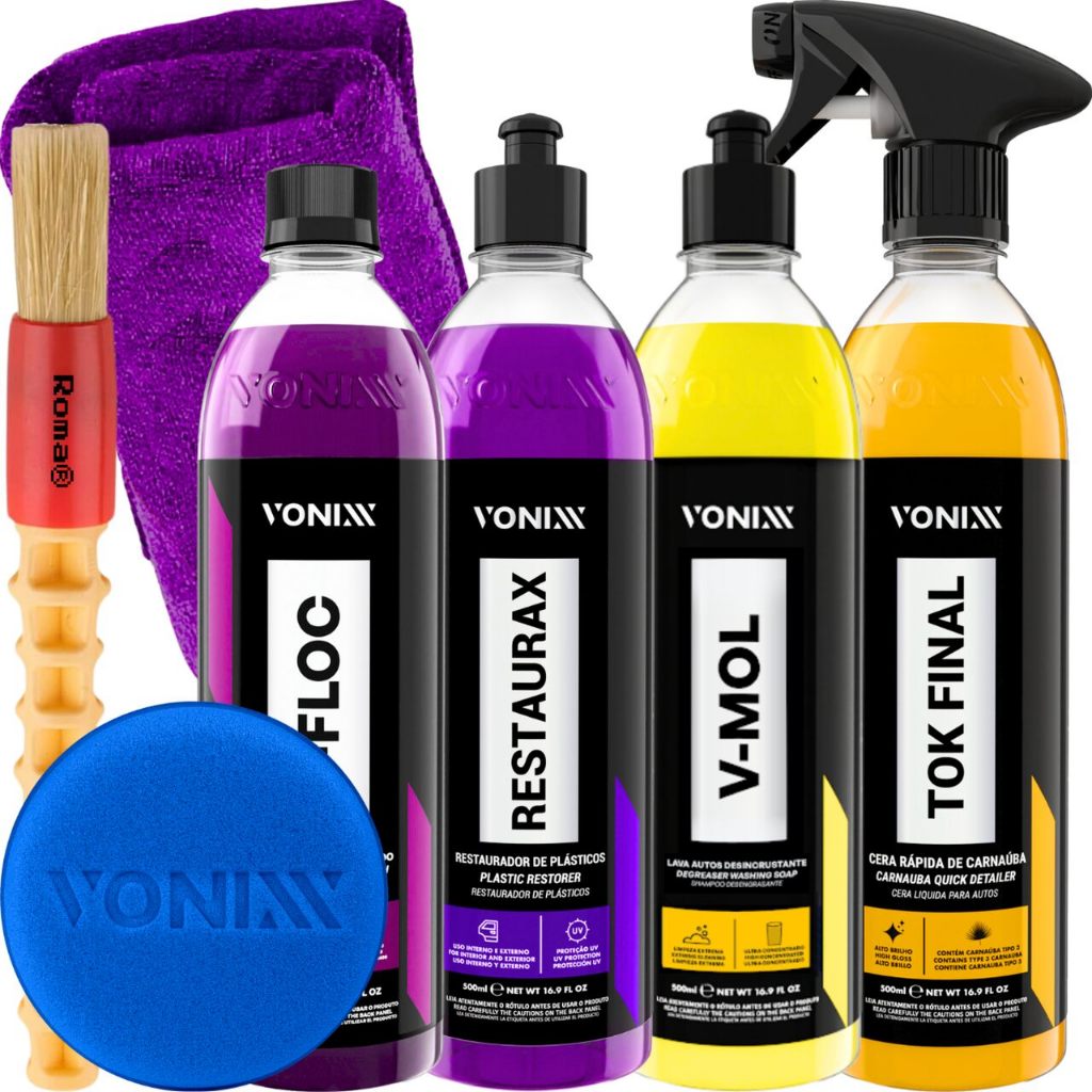 Kit Shampoo V-Mol Desincrustante V-Floc Tok Final Restaurax Vonixx em Oferta na Shopee