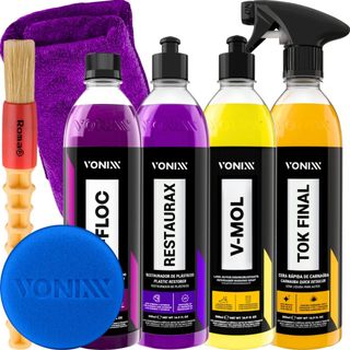 Kit Shampoo V-Mol Desincrustante V-Floc Tok Final Restaurax Vonixx em Oferta na Shopee
