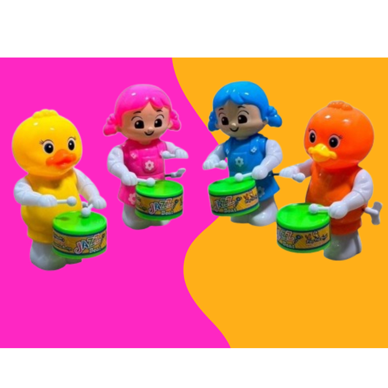 Brinquedo Infantil Movido a Corda Toca