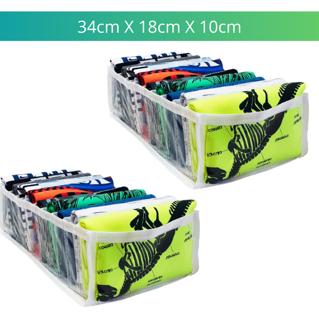 Kit 2 Organizador M Colmeia para Camiseta Bermuda Infantil Roupa de Criança de Gaveta Cômoda em Oferta na Shopee