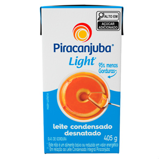 Leite Condensado Desnatado Light 405g Piracanjuba em Oferta na Shopee