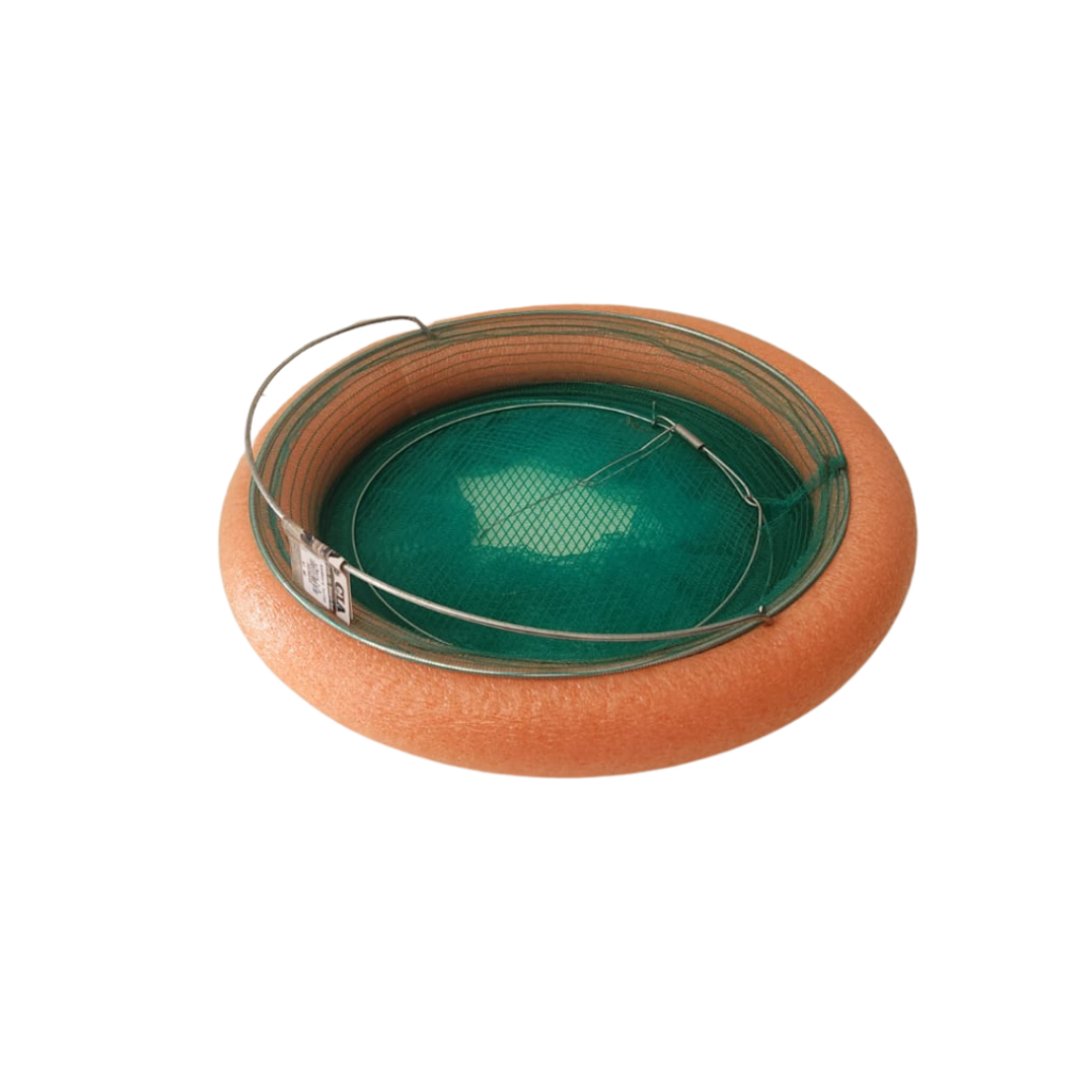 Samburá Viveiro Covo Para Peixe com Boia Tela De Nylon Tamanho