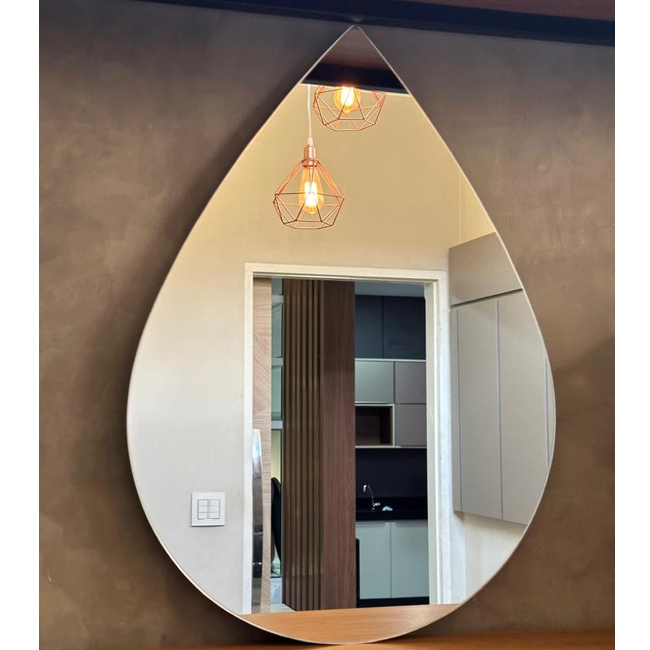 Espelho Gota Orgânico Diferente Em Vidro Moderno Decoração Com ou Sem Suporte Espelho Pinterest