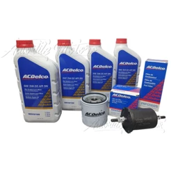 Kit Revisão 4 Litros Óleo 5W30 sintético + 1 Filtro Óleo + 1 Filtro Combustível Original GM ACDelco