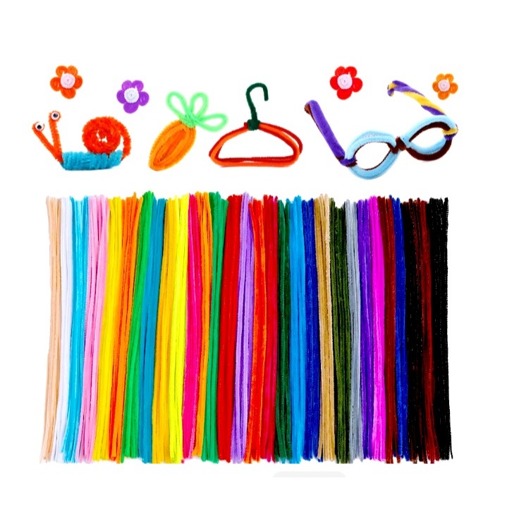 Haste de Chenile - Limpador de Cachimbo Para Artesanato - 30cm - Kits 10 a 100 peças - Alta Qualidade - PRONTA ENTREGA