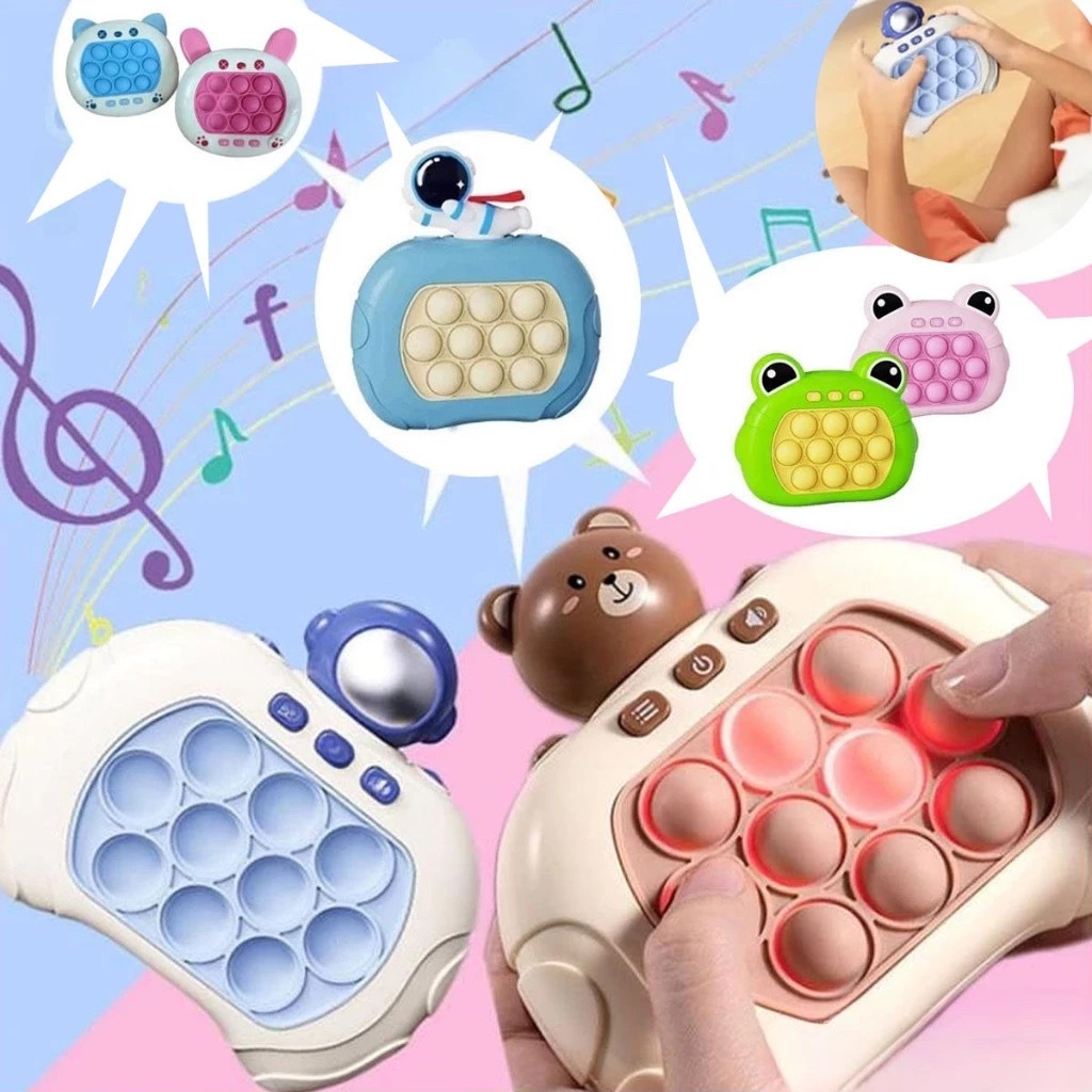 KIT 10 PCS Mini Game Eletrônico Brinquedo Mini Game Jogo Quick Fast Push Fidget Toy Anti Estresse