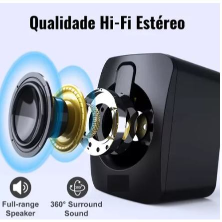 Detalhes do Caixa Caixinha De Som Pc Notebook Gamer Usb Led Rgb Potente