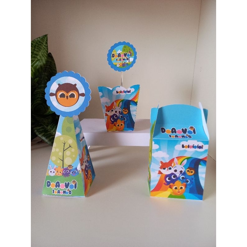 Lembrancinhas para aniversario Personalizada Bolofofo, centro de mesa, PEGUE E MONTE.