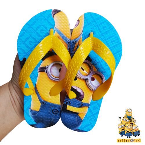Sandalia de Dedo Minions Divertida Mente Mickey infantil Chinelo LANÇAMENTO Filme