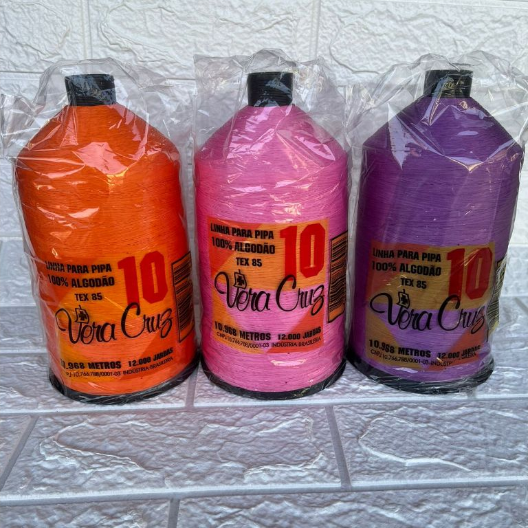 LINHA PARA PIPA VERA CRUZ 12000 JARDAS FIO 10 em Oferta na Shopee
