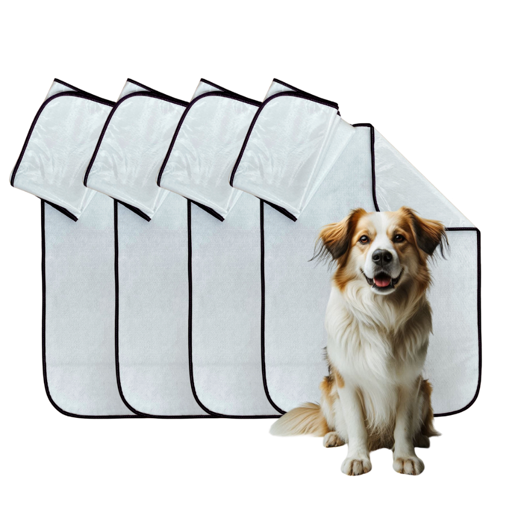 Kit Tapete Higiênico Lavável Pet Para Cães 80x60cm Reutilizável