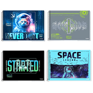CADERNO DE DESENHO MASCULINO 80 FOLHAS em Oferta na Shopee