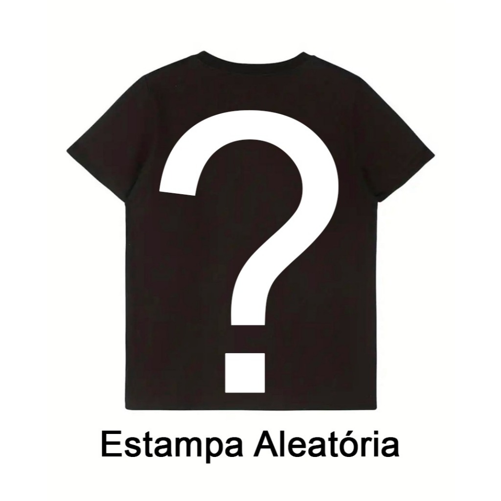 Camiseta Básica ou OverSized Estampa Aleatória Masculino Feminino Unissex Algodão Queima De Estoque Adulto Promoção