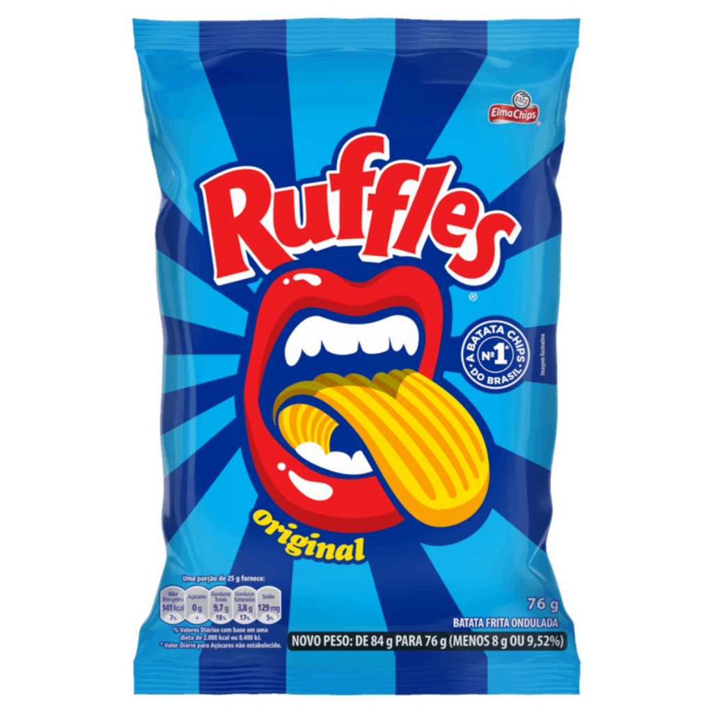 Batata Ruffles Original 76g Elma Chips em Oferta na Shopee