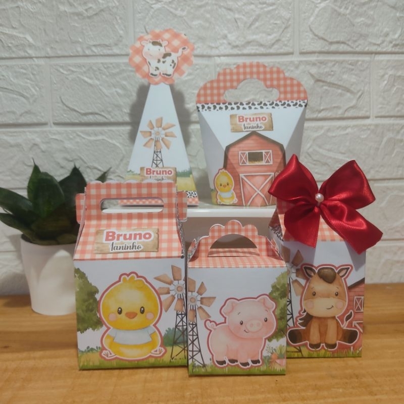 kit Festa Personalizadas FAZENDA   - Festa fazendinha menino  - lembrancinha - FESTA INFANTIL - Aniversário