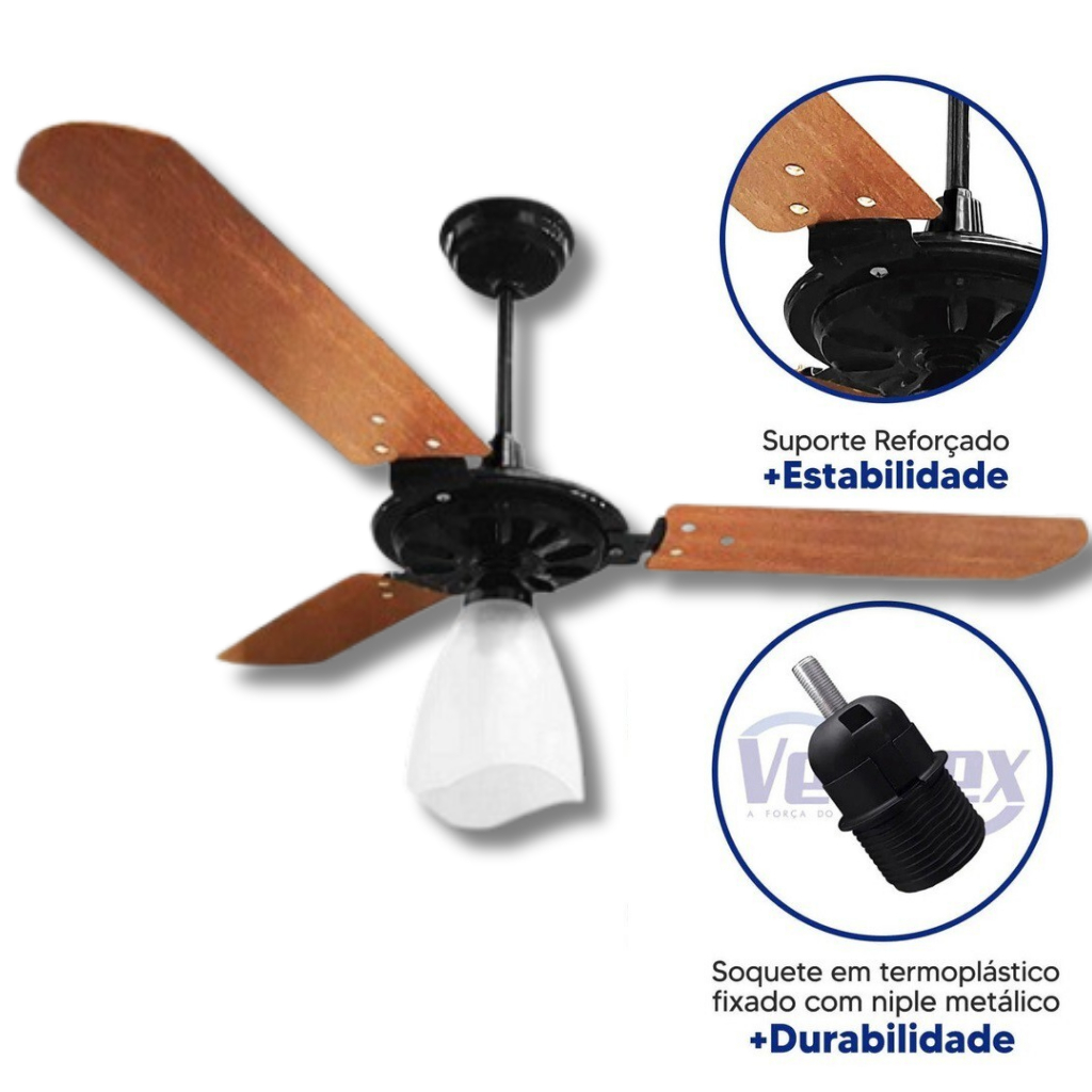Ventilador de Teto Motor Grande Yris Ventex 127V / 220V