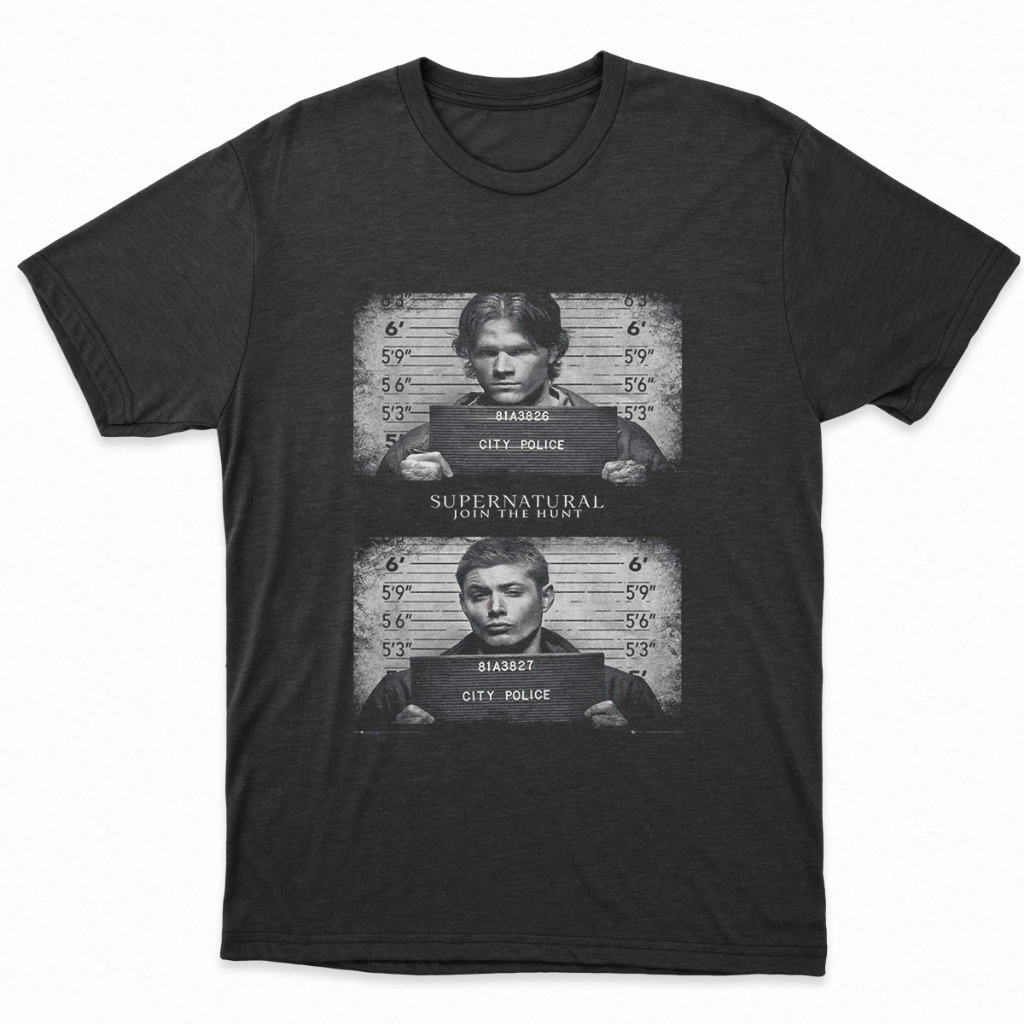 Camiseta Supernatural Serie Dean e Sam Join The Hunt 100% Algodão