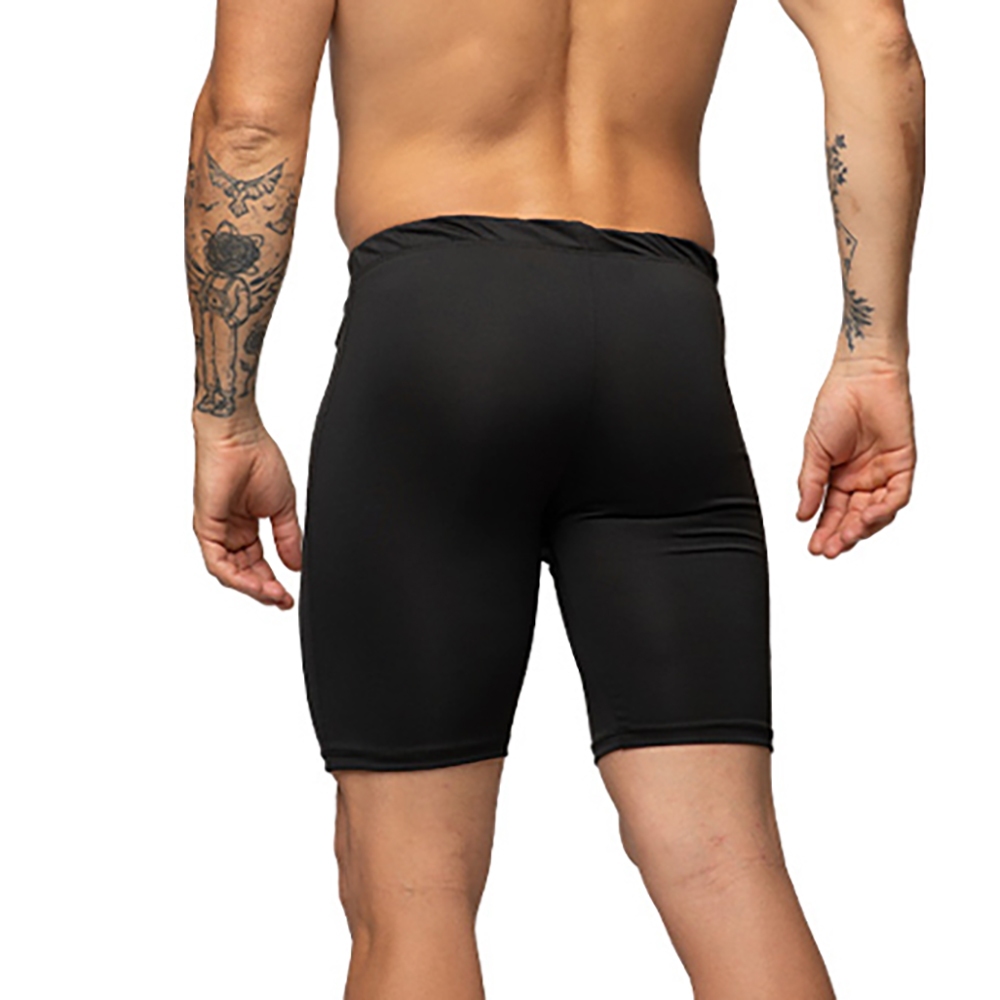 Bermuda Térmica Segunda Pele Compressão Short Ciclista Preta Masculina — imagem 2 de 2