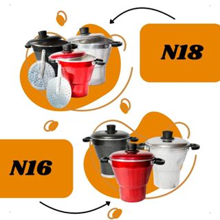 Cuscuzeira Alumínio N18 GRANDE Cuscuz Nordestino Várias Cores Porção Única em Oferta na Shopee