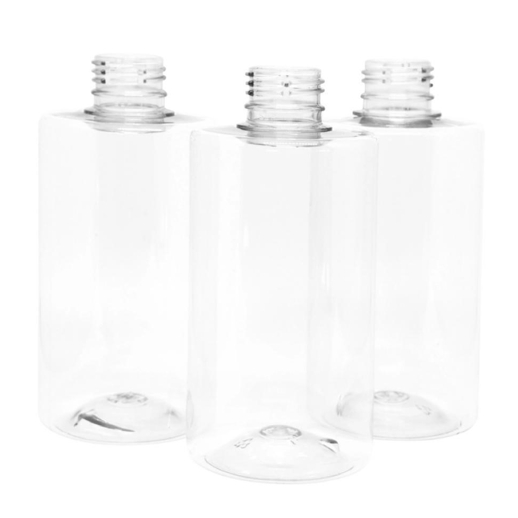 kit - 150 unidades frasco Pet 250 ml reto baixo R28/410 - Sem tampa ou Valvula