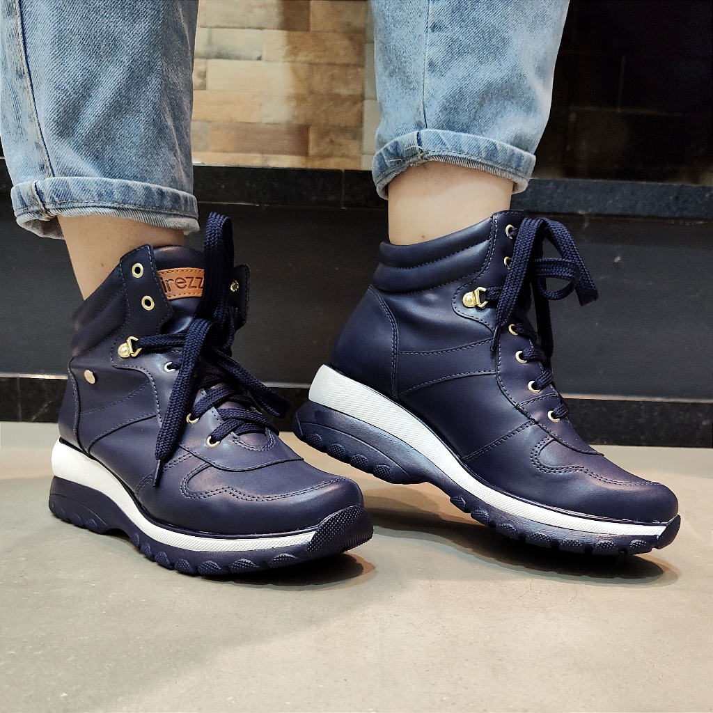 Tênis Bota Femina Paine Botinha Salto Anabela