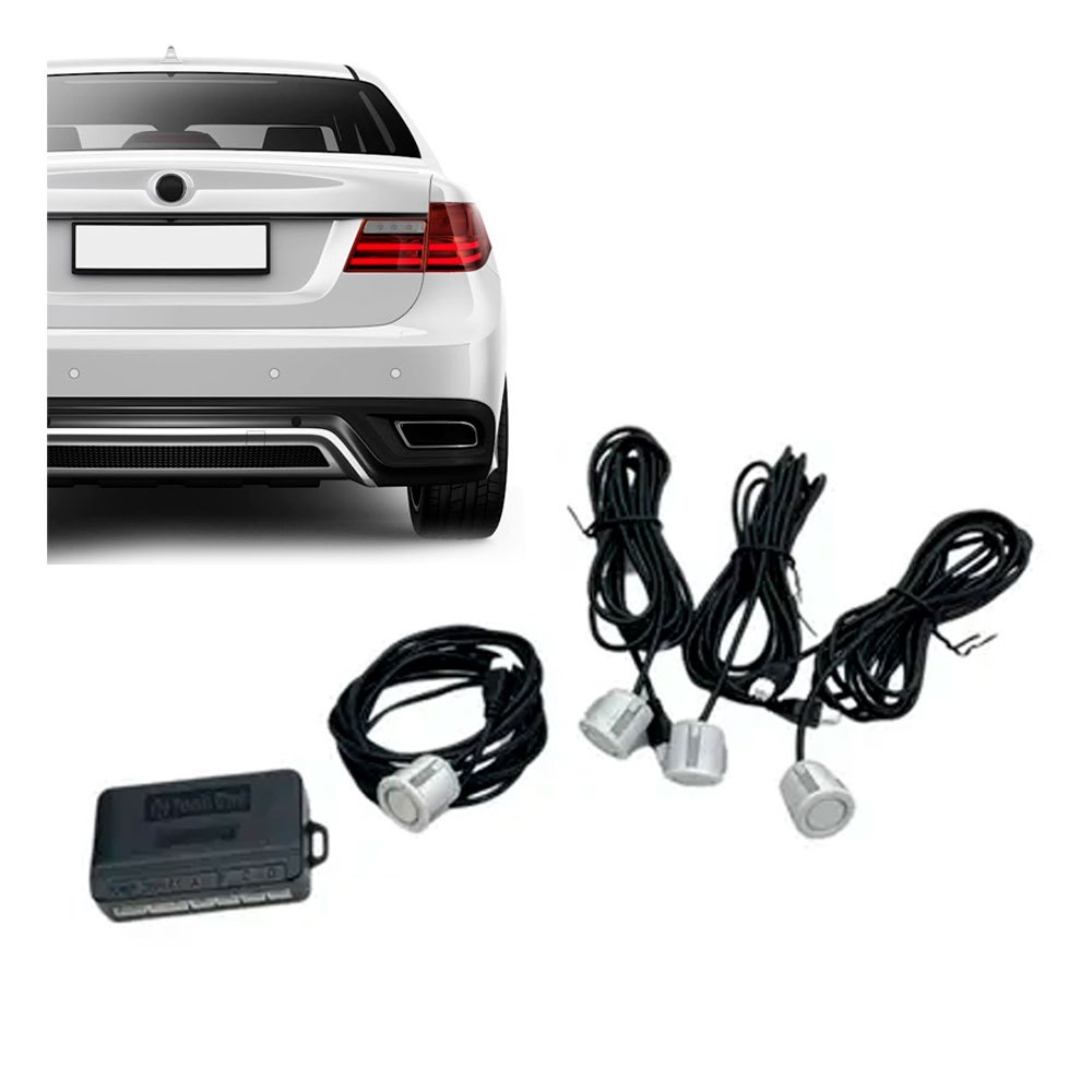 Sensor De Estacionamento Sem Display Prata WinnPARTS PI0060 em Oferta na Shopee