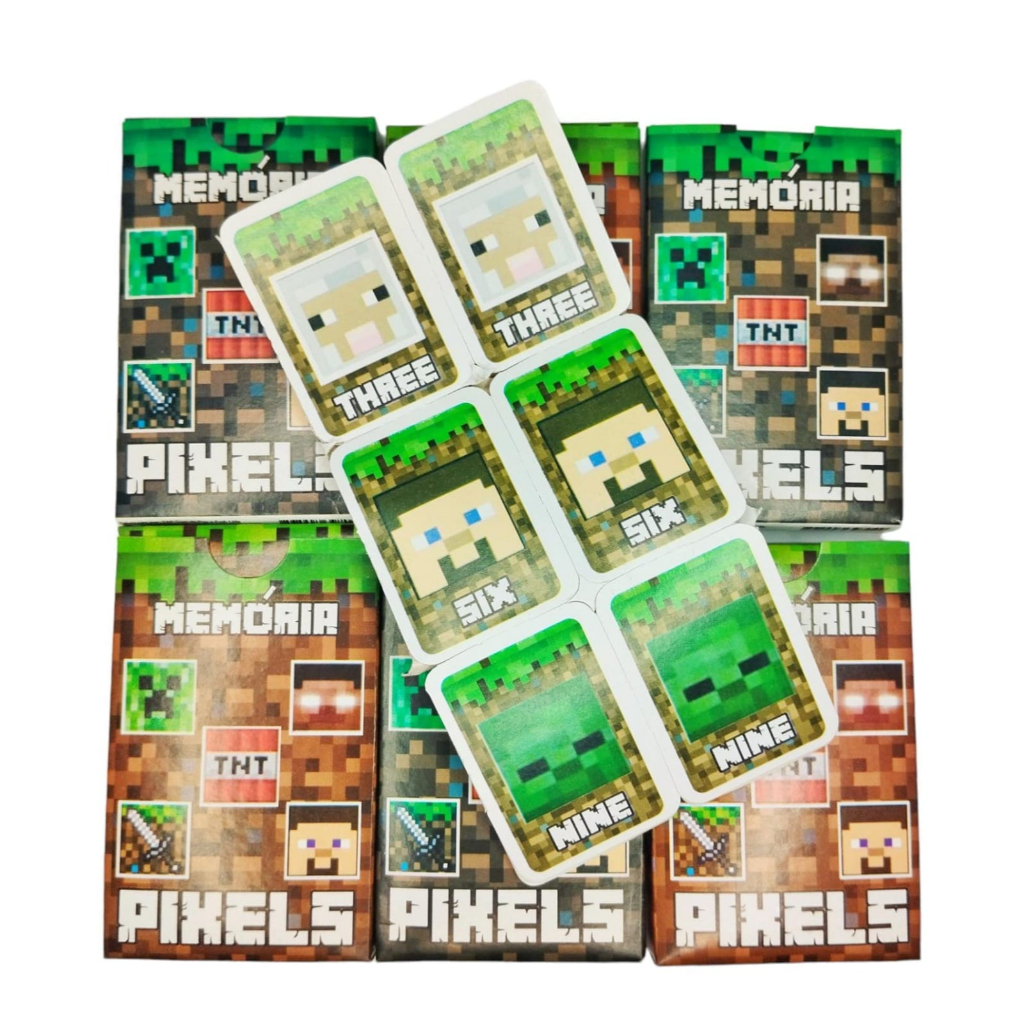 Kit 50 Jogo Da Memoria Mine Infantil Para Kit Festa Lembrancinha Aniversario Prenda Quermesse em Oferta na Shopee