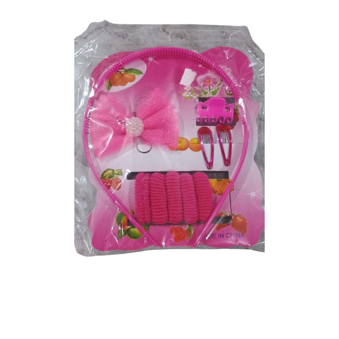 KIT BELEZA INFANTIL COM TIARA XUXINHA LAÇOS TIC TAC E PRENDEDOR