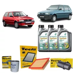 Kit Troca De Oleo E Filtros Uno Fiorino 1.0 Fire 15w40 Petronas Syntium revisão original Fiat