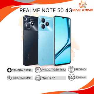 Realme NOTE 50 4G (Versão Global) | Câmera de 13MP, Processador Unisoc Tiger T612 (12 nm),...