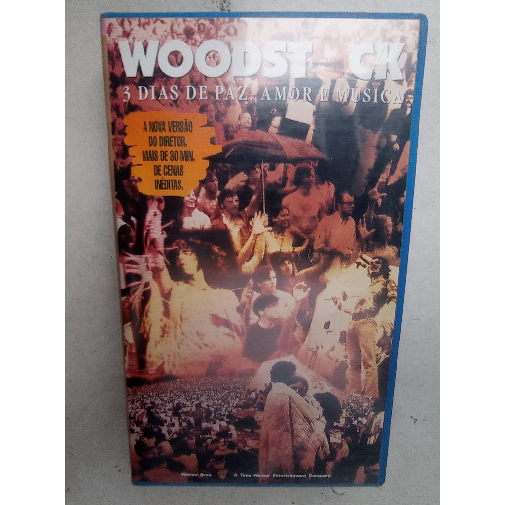 Fita Vhs - Woodstock - 3 Dias De Paz, Amor E Música